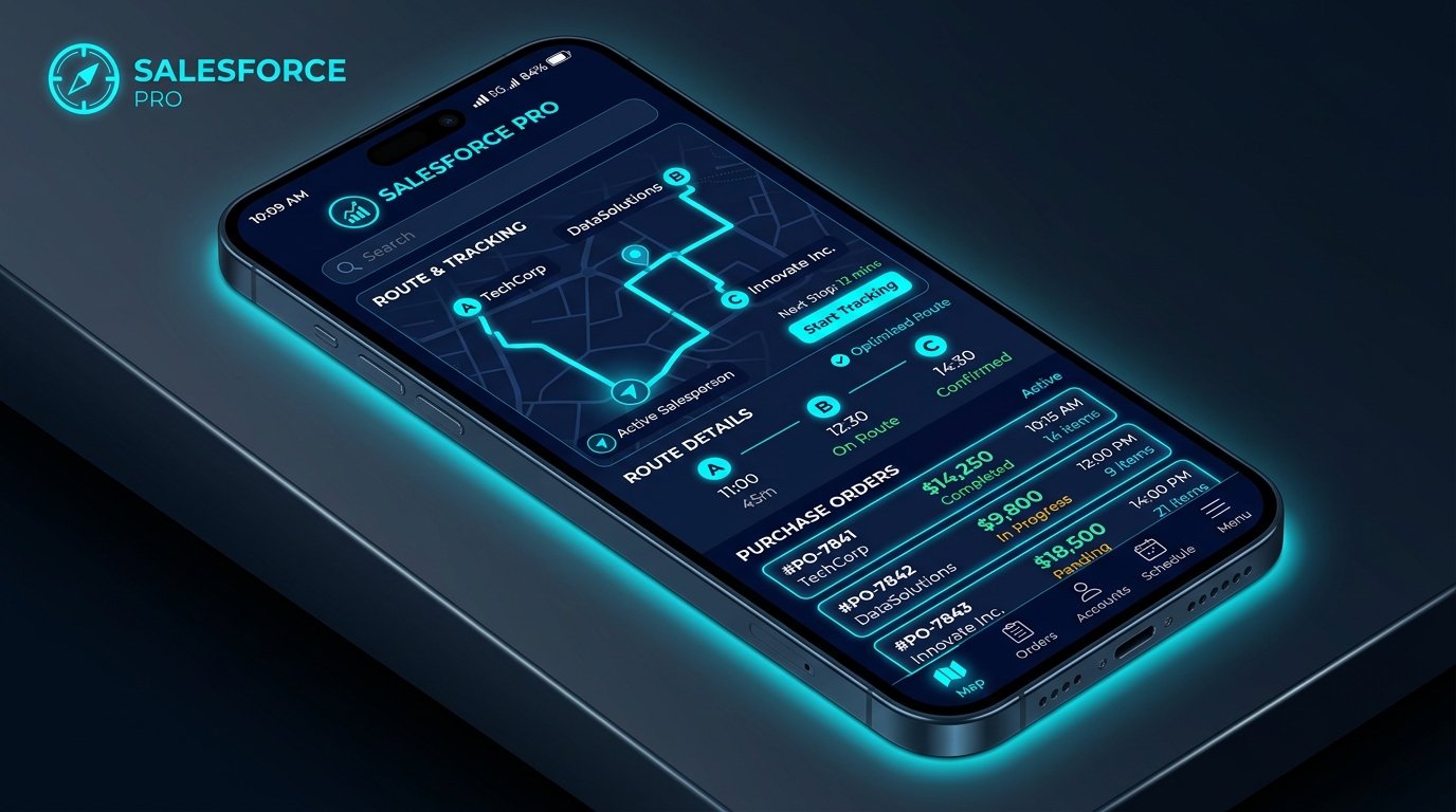 SalesForce Mobile Illustration